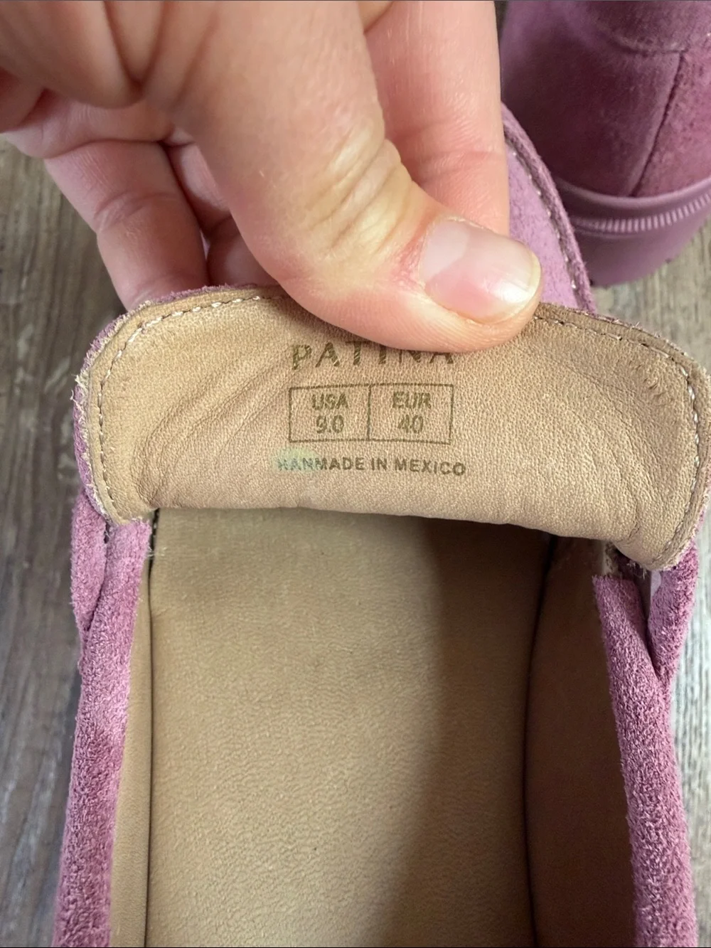 Patina by Portland Leather Zoe Chunky Loafer Foxglove Size 9 - Picture 7 of 8